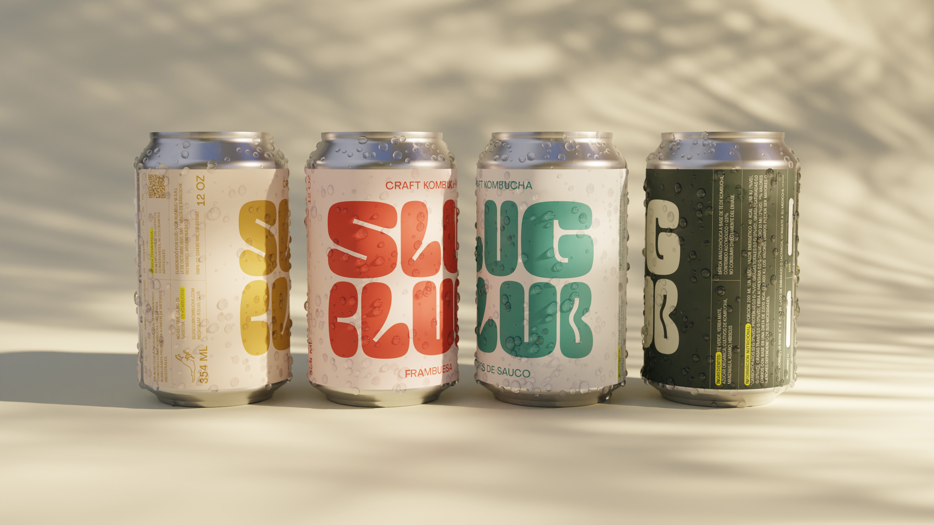 Slug Club康普茶饮料这样包装，创造出一种意想不到的精美美学(图5)