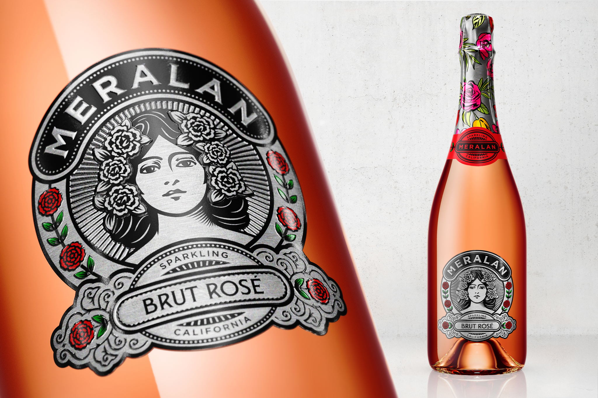 Meralan葡萄酒和香槟包装设计 (图4)