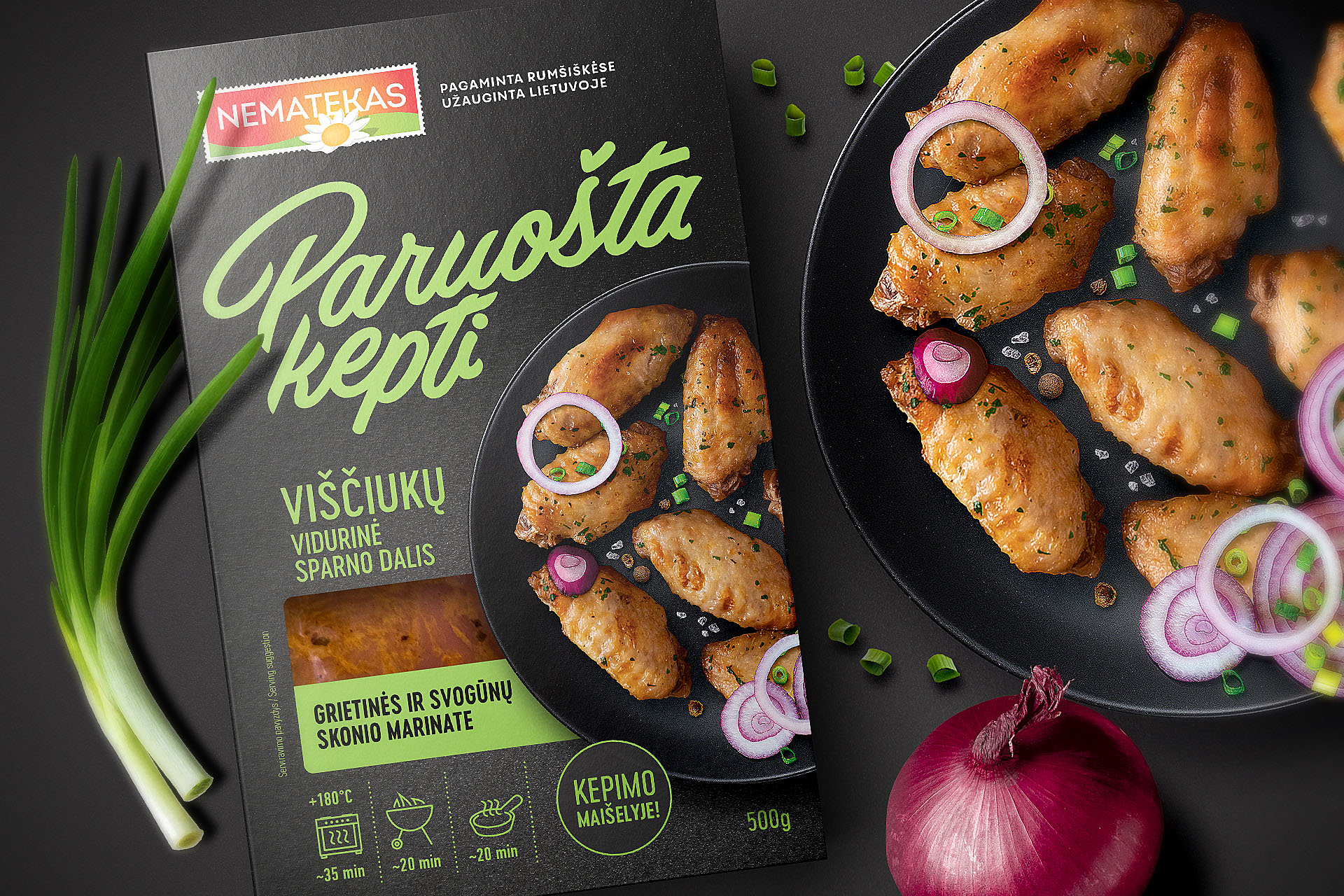 Paruošta Kepti即食产品包装这样设计更容易识别和区分(图2)