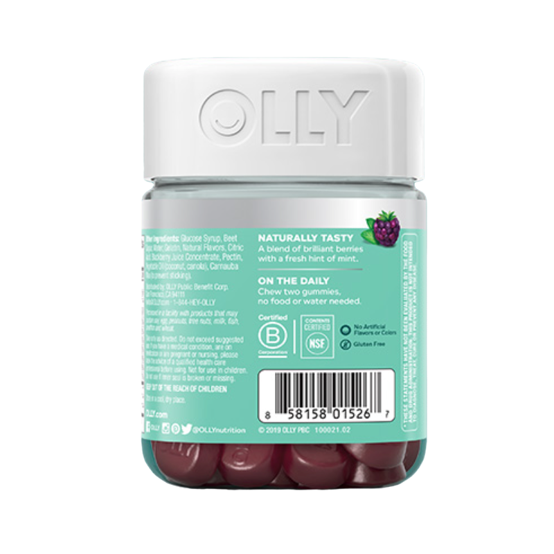 OLLY 拯救熬夜肌罐 混合口味 50粒