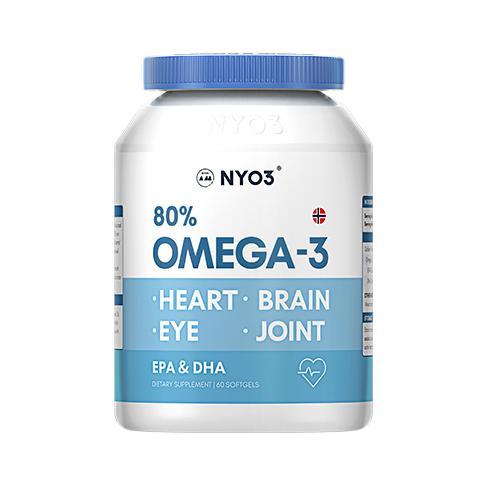 NYO3 80%OMEGA-3 深海魚油 60粒*7瓶