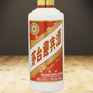 MOUTAI 茅臺(tái) 茅臺(tái)迎賓酒 13版 43%vol 醬香型白酒 500ml 單瓶裝