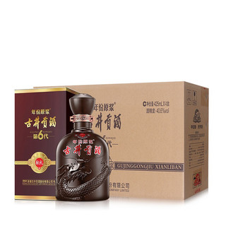 古井貢酒 年份原漿系列 第6代 獻(xiàn)禮版 40.6%vol 濃香型白酒 425ml*4瓶 整箱裝