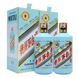 MOUTAI 茅臺 庚子鼠年 生肖紀念酒 2020年 53%vol 醬香型白酒 500ml*2瓶 雙支裝