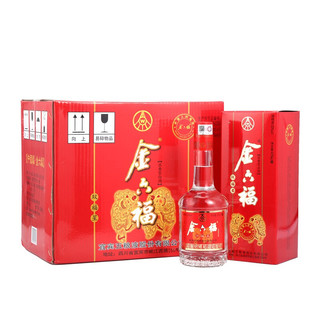 金六福 雙福星 52%vol 濃香型白酒 475ml*6瓶 整箱裝