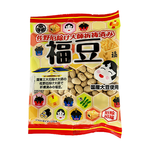 食品包裝設計欣賞佐野消災大師祈禱完畢福豆包裝設計欣賞(圖1)