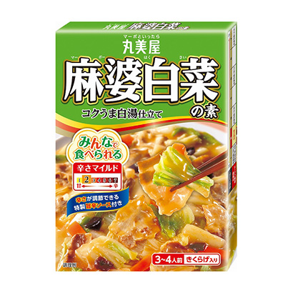 包裝設計公司推薦麻婆白菜之素丸美屋食品工業(yè)包裝設計欣賞(圖1)