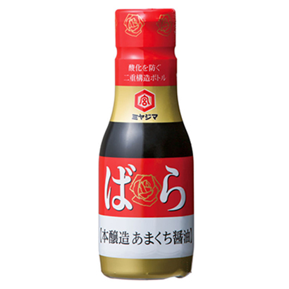 包裝設(shè)計(jì)公司推薦玫瑰本釀造口醬油宮島醬油調(diào)味料包裝設(shè)計(jì)(圖1)