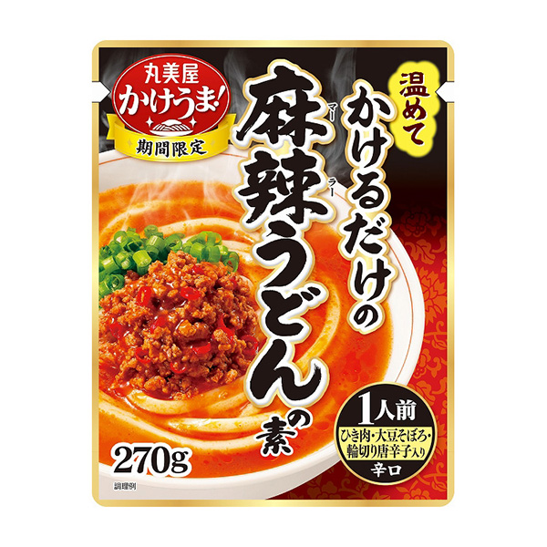 澆汁面用醬麻辣烏冬面之素丸美屋食品工業(yè)烹飪品包裝設(shè)計(jì)(圖1)