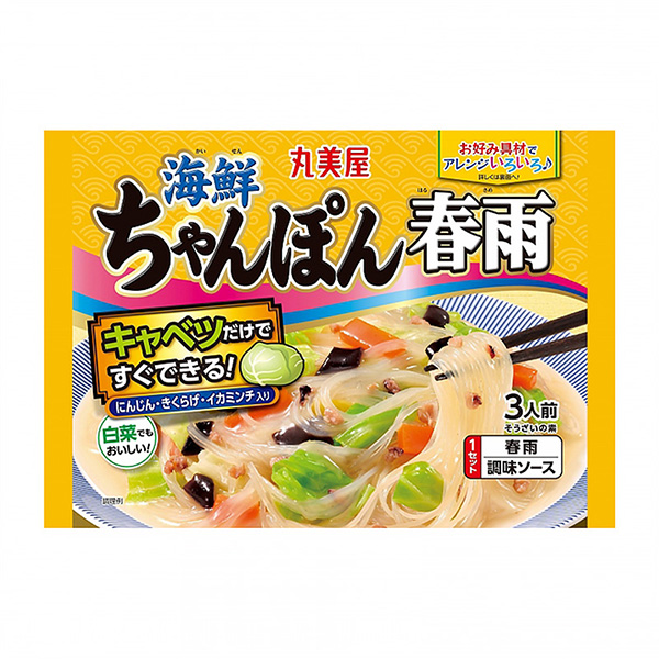 海鮮雜燴春雨丸美屋食品工業(yè)烹飪品包裝設(shè)計(jì)(圖1)