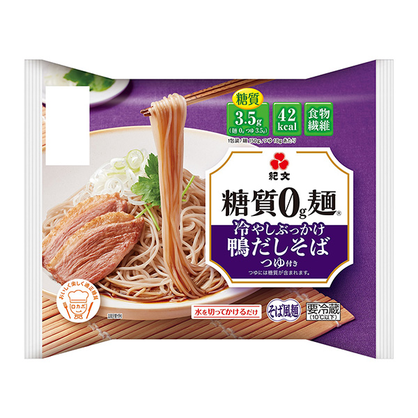 糖質(zhì)0g面冰鎮(zhèn)鴨汁蕎麥面包裝設(shè)計(jì)欣賞(圖1)