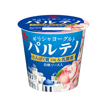 希腊酸奶帕尔特诺白桃酱入森永乳业甜点酸奶包装设计(图1)