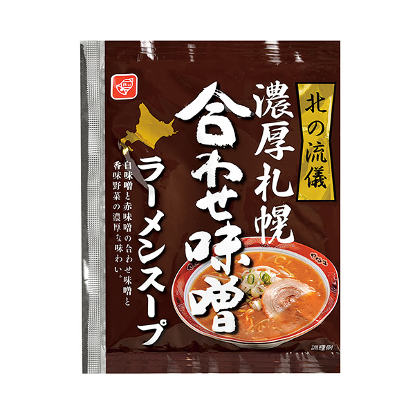 北方之流濃厚札幌合味噌拉面湯貝爾食品包裝設(shè)計(jì)(圖1)