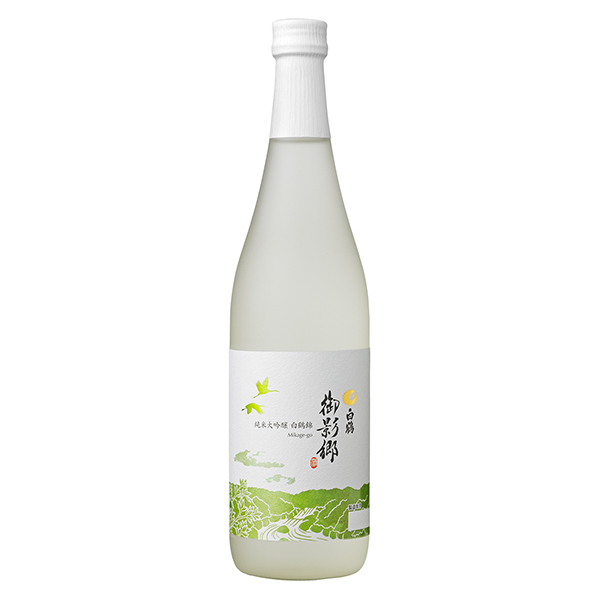 白鶴御影鄉(xiāng)純米大吟釀白鶴錦白鶴酒造食品飲料包裝設(shè)計(jì)(圖1)