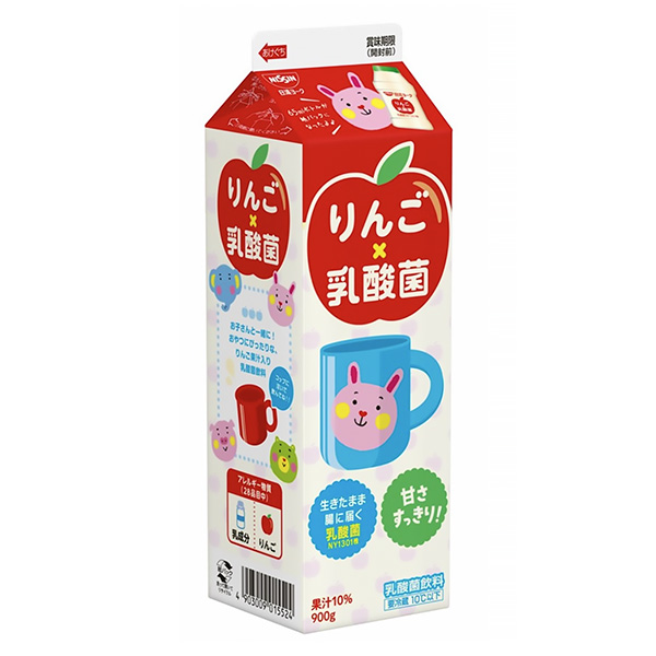 蘋果乳酸菌日清約克食品飲料包裝設(shè)計(jì)(圖1)