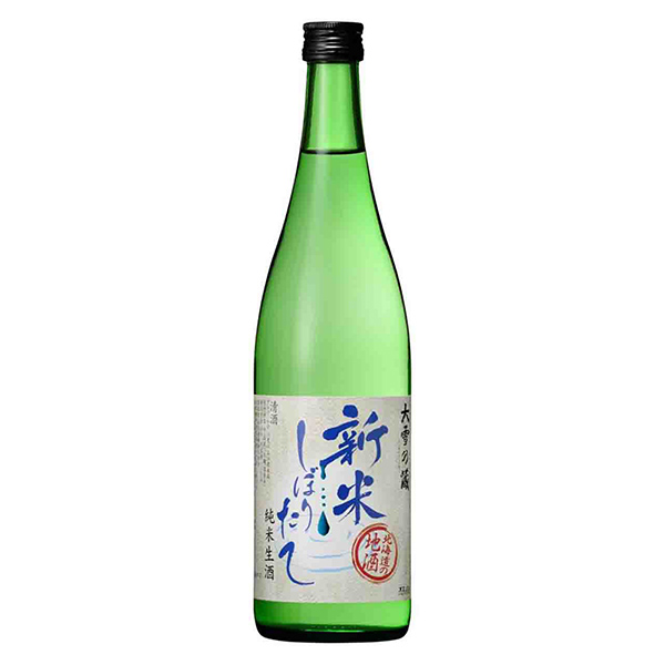 純米生酒大雪乃藏新米榨聯(lián)合酒精食品飲料包裝設(shè)計(jì)(圖1)