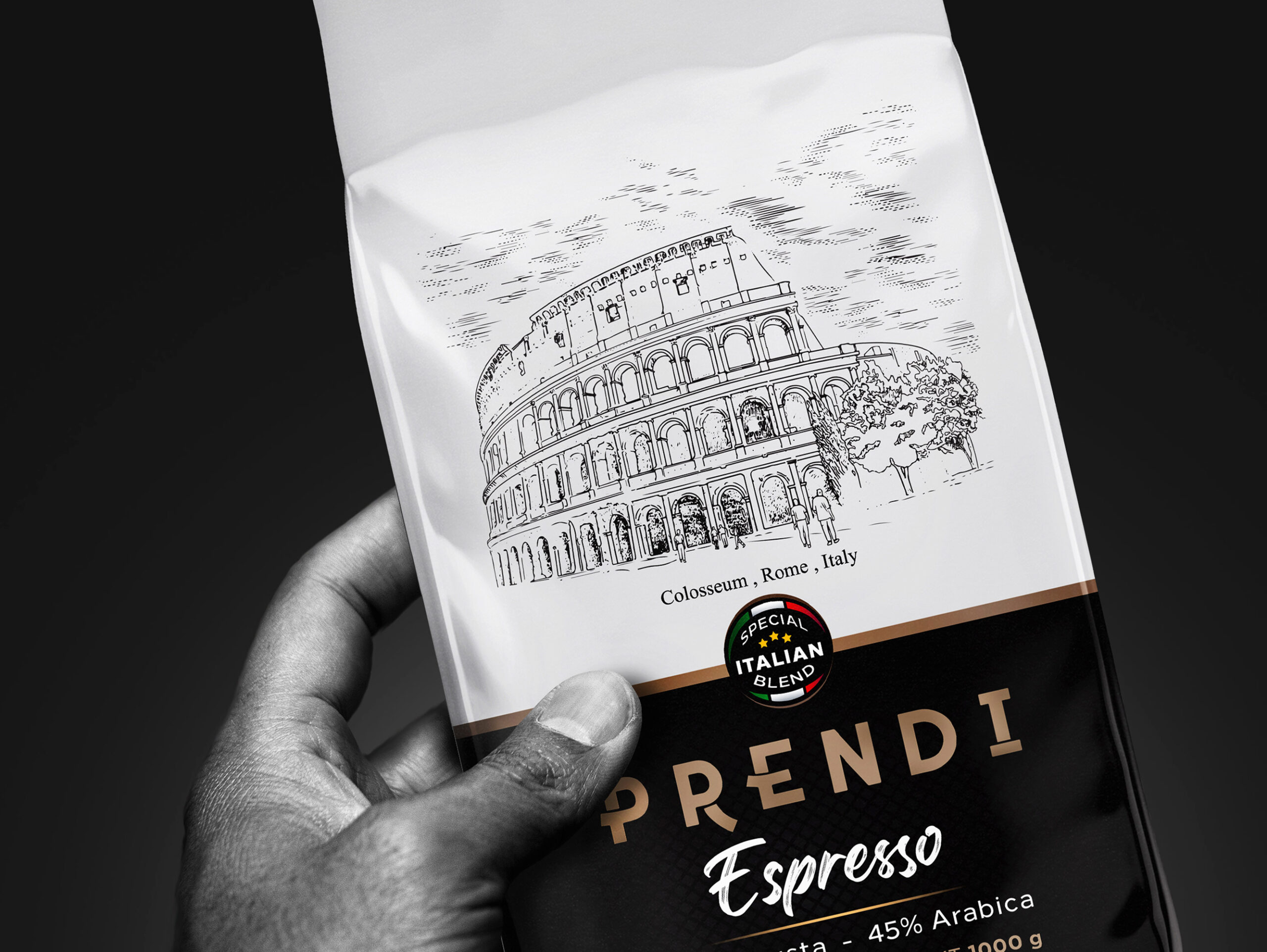 意大利咖啡豆包装袋这样设计(图4)