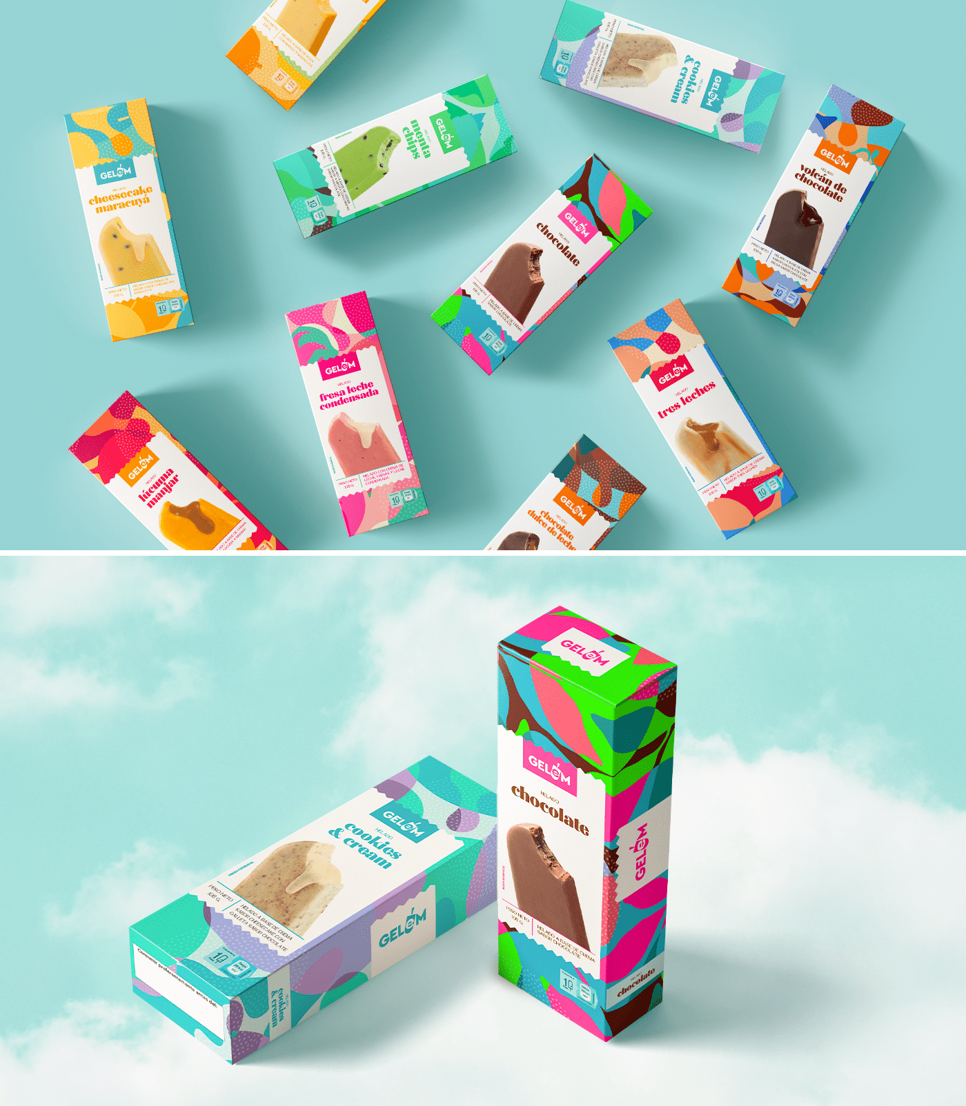 Gelem 秘鲁手工冰淇淋品牌包装设计(图2)