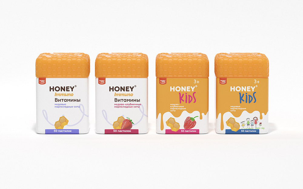 用蜂蜜制作的保健品包装设计欣赏(图7)