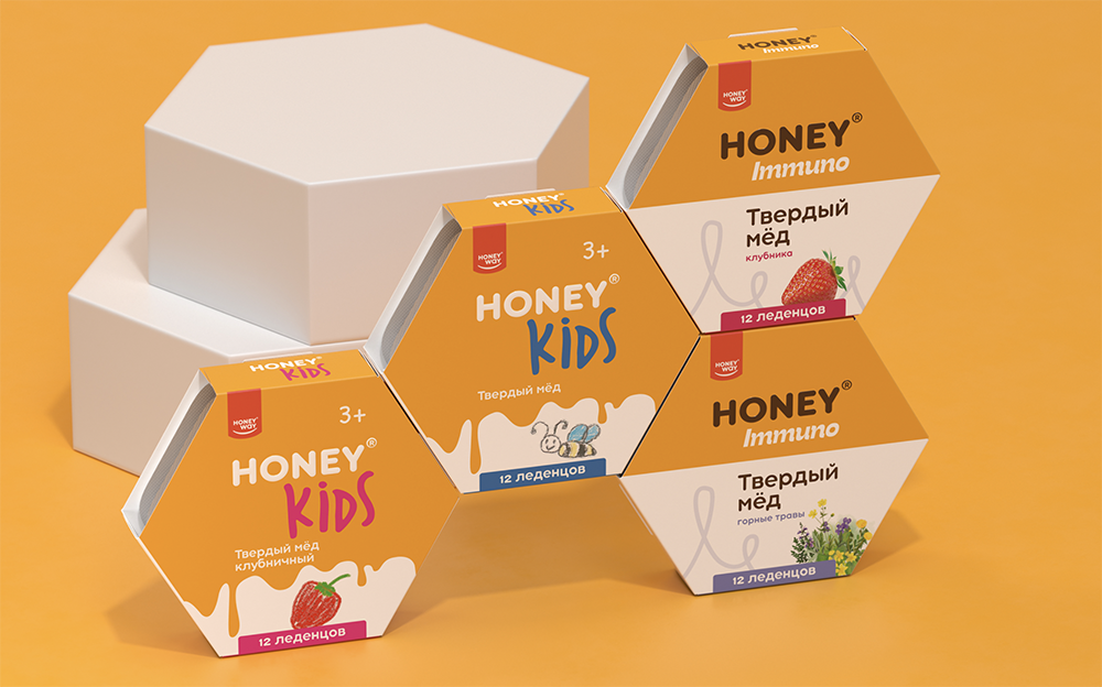 用蜂蜜制作的保健品包装设计欣赏(图9)
