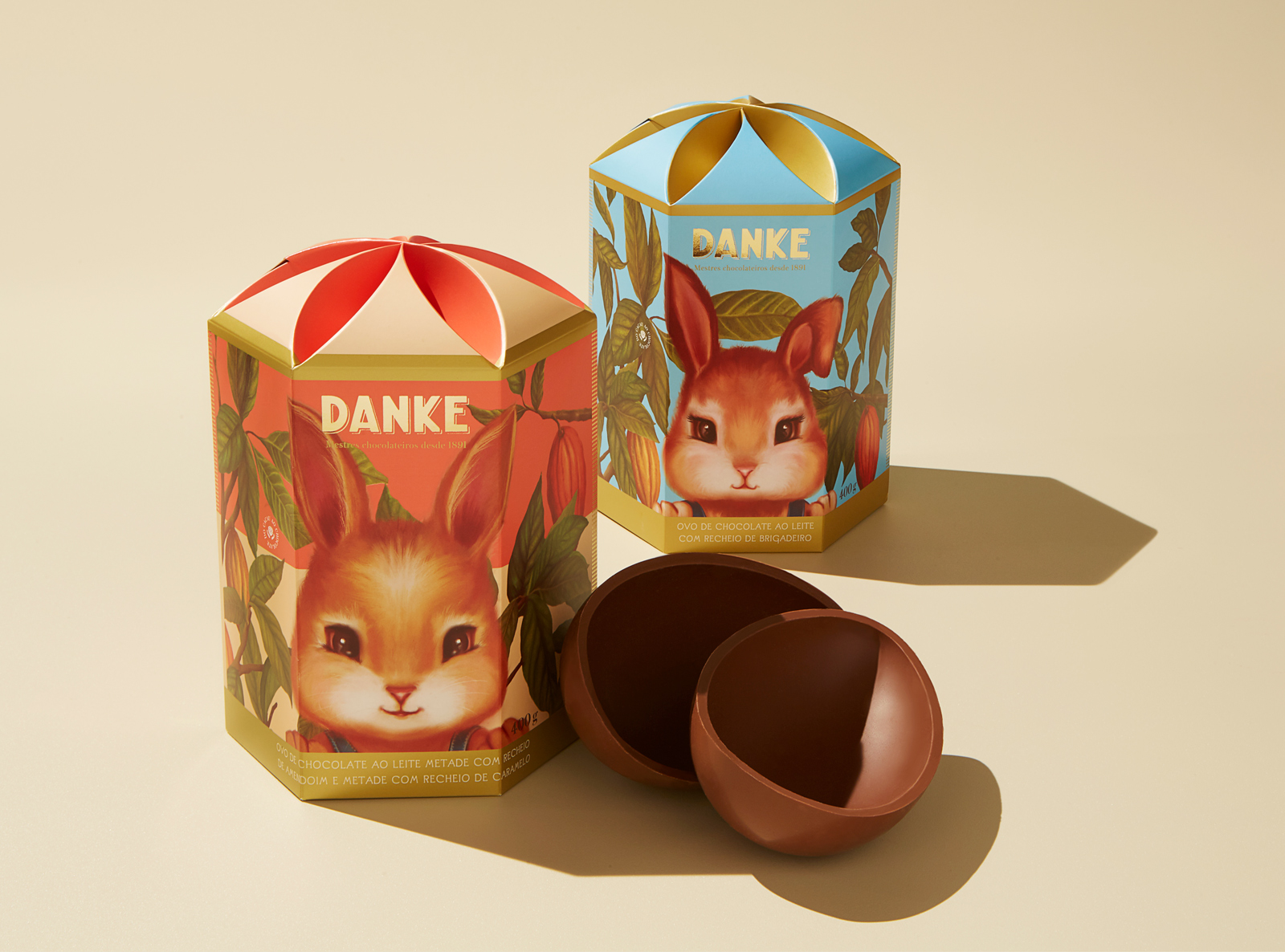 Danke巧克力产品插画风格包装设计欣赏(图6)