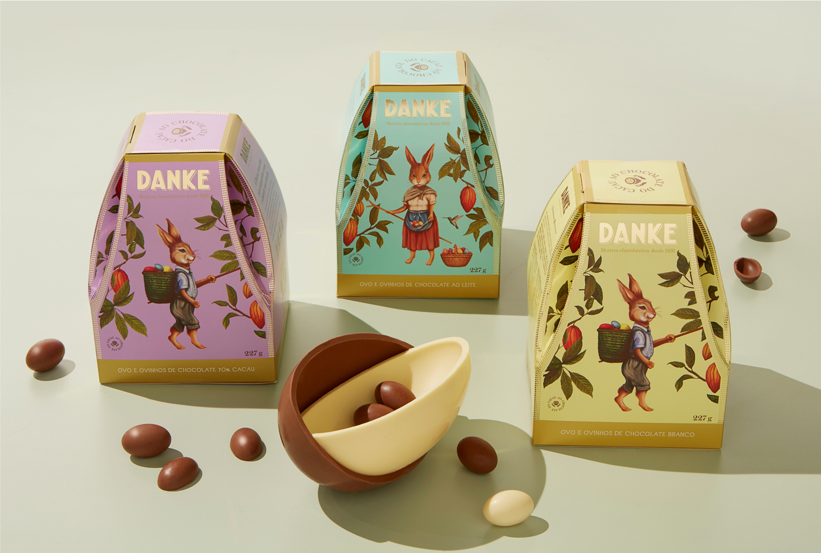 Danke巧克力产品插画风格包装设计欣赏(图2)