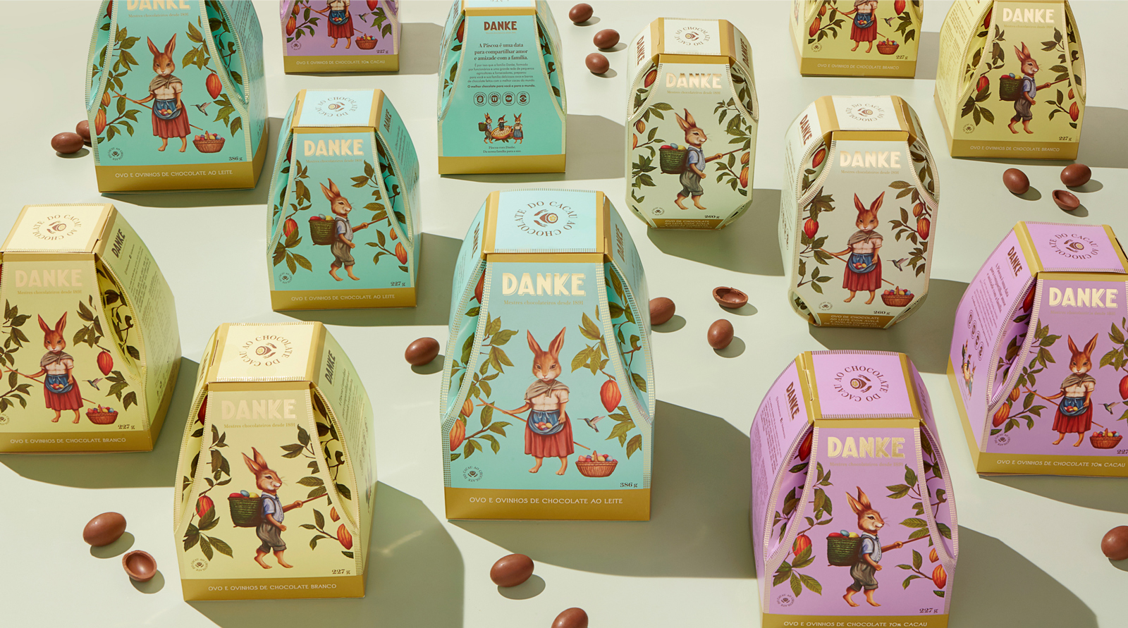 Danke巧克力产品插画风格包装设计欣赏(图8)