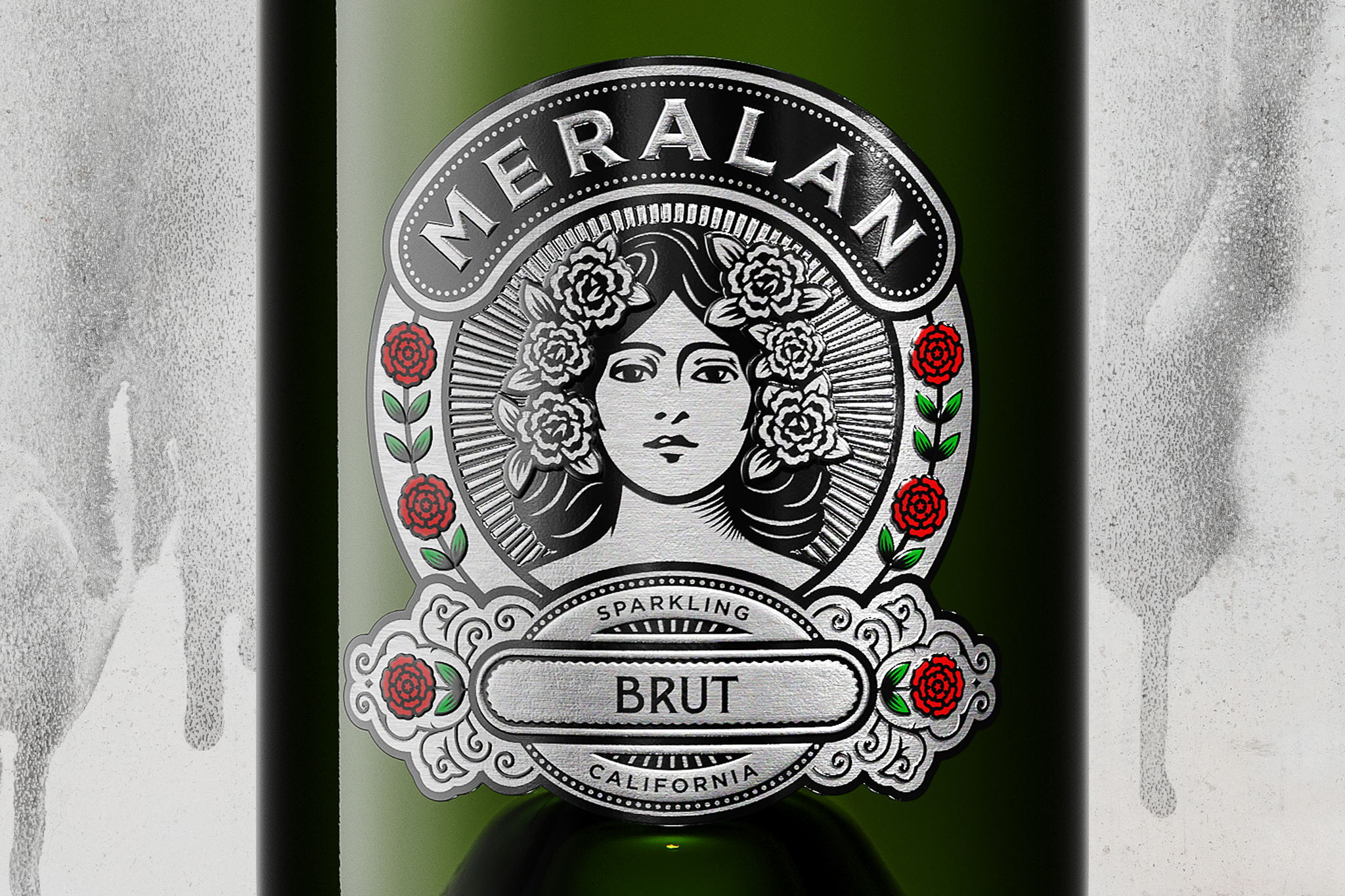 Meralan葡萄酒和香槟包装设计 (图3)