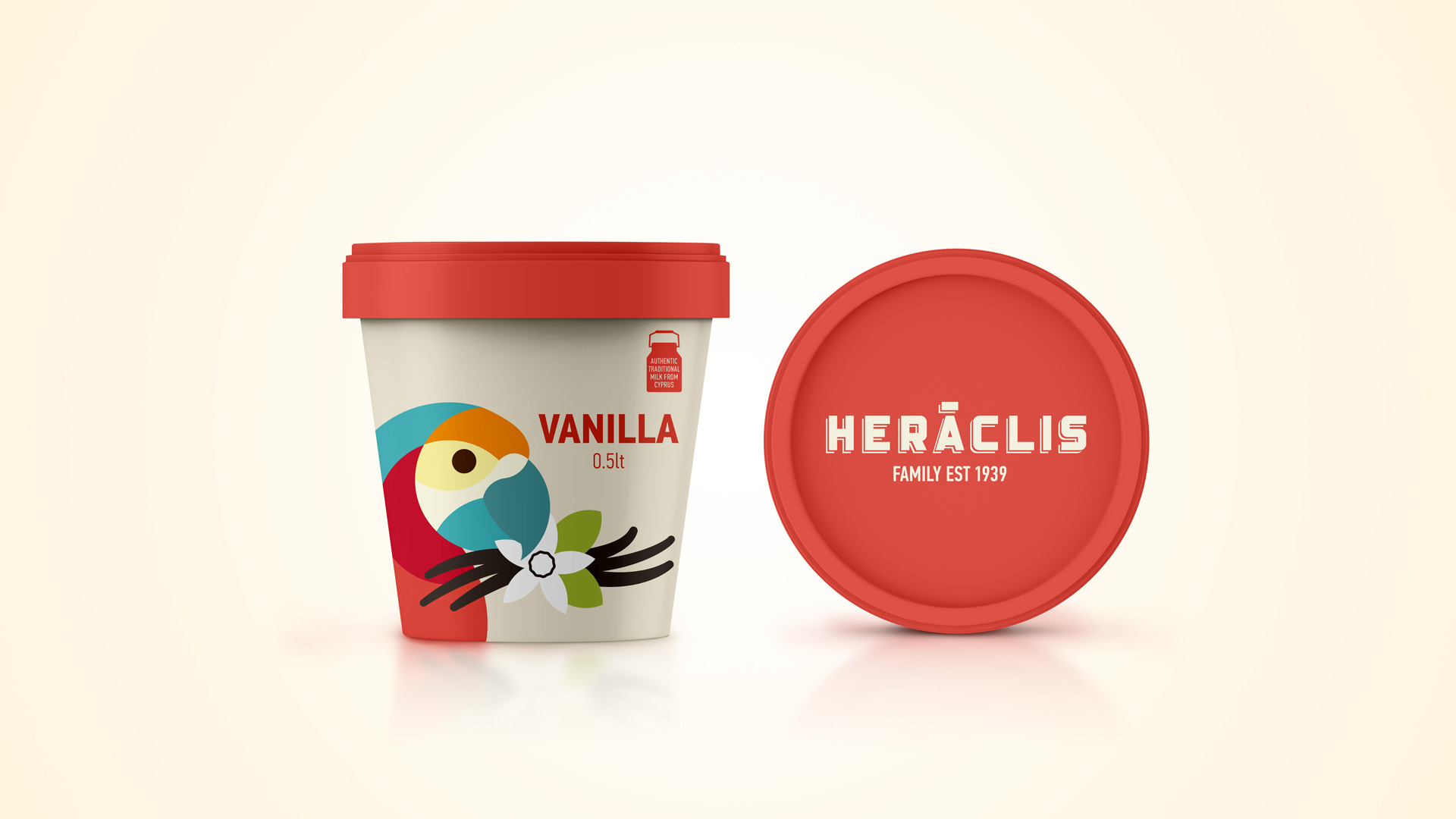 HERACLIS历史悠久的冰淇淋视觉包装设计(图3)
