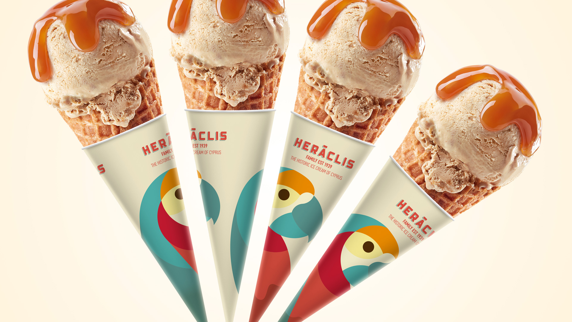 HERACLIS历史悠久的冰淇淋视觉包装设计(图1)