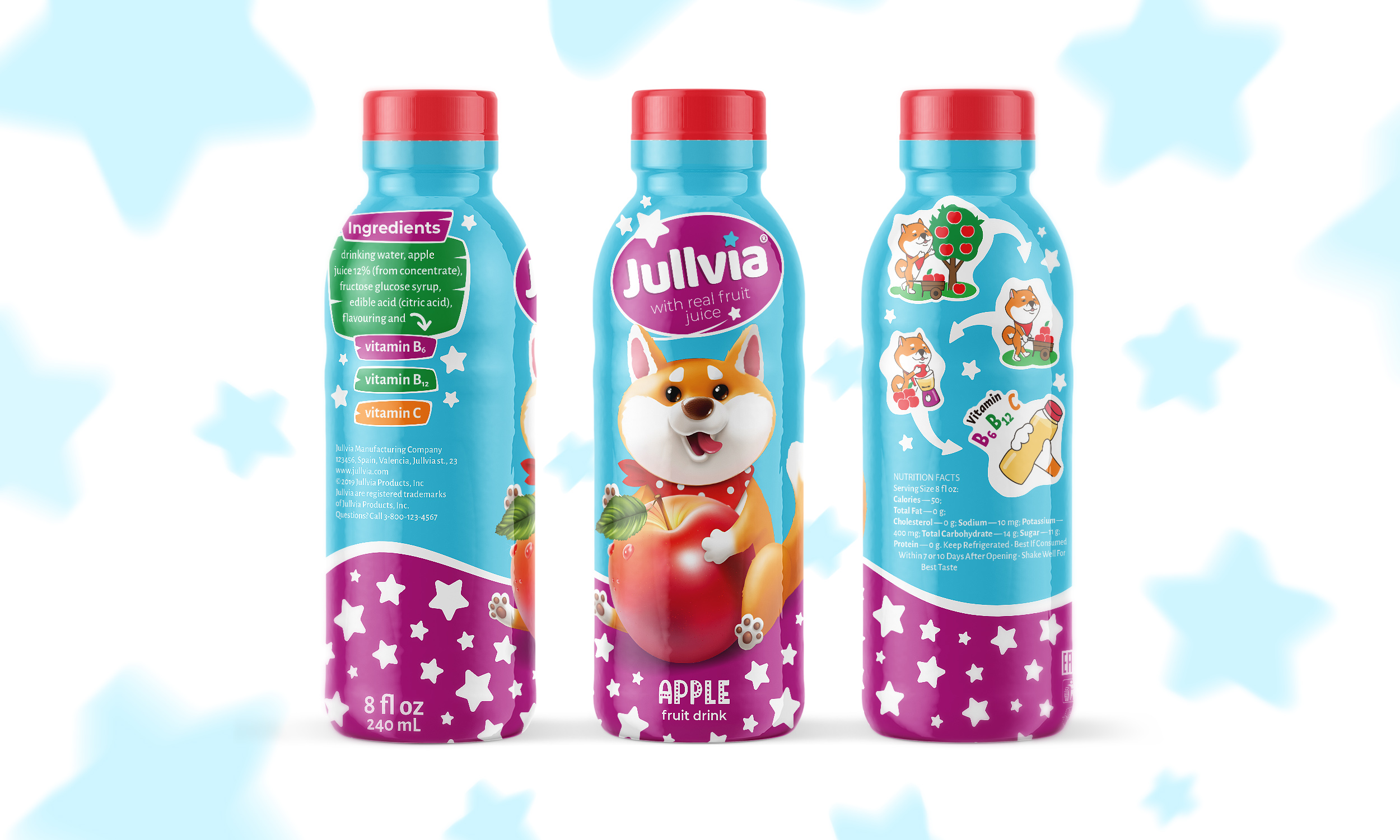 ​Jullvia 西班牙儿童果汁饮料创意包装设计(图2)