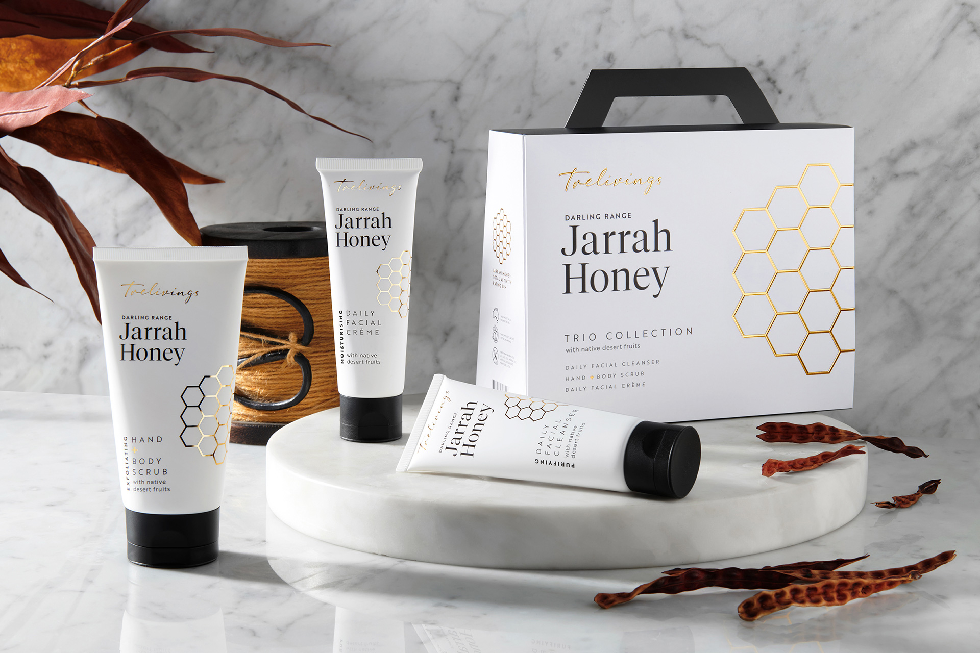 Jarrah Honey个人护理产品包装设计这样做(图2)