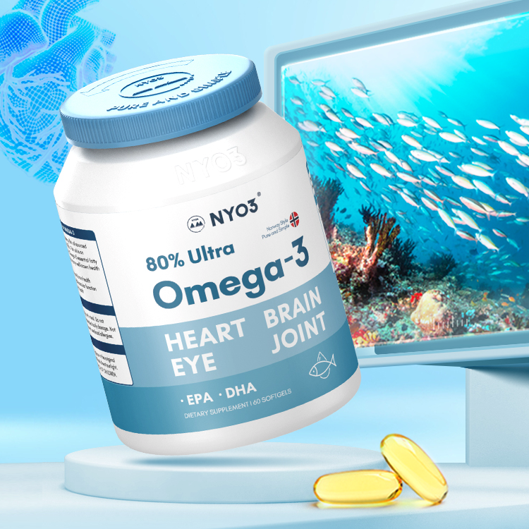 NYO3 80%OMEGA-3 深海鱼油 60粒*7瓶