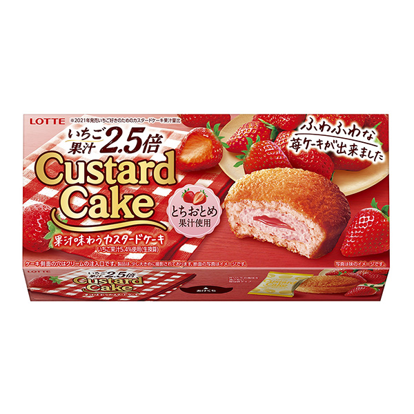 食品包装设计欣赏品尝果汁的蛋糕饼少女草莓乐天包装设计欣赏(图1)