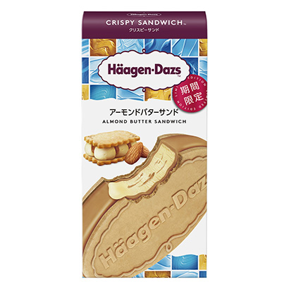 包装设计公司推荐哈根达斯酥三明治杏仁黄油三明治限时哈根达斯日本包装设计欣赏(图1)