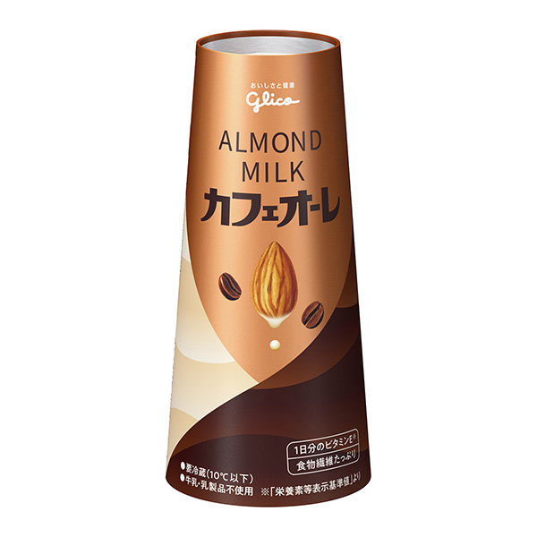 包装设计公司推荐杏仁牛奶咖啡江崎格力高果实清凉饮料包装设计(图1)