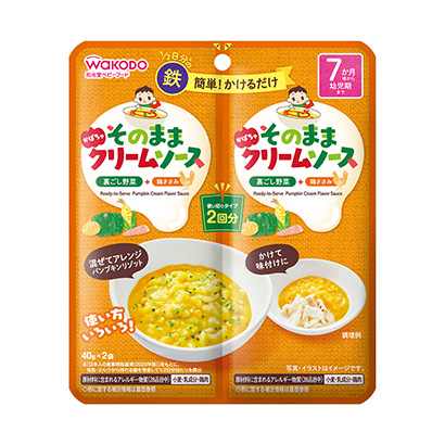 包装设计公司推荐直接酱南瓜奶油朝日集团婴幼儿食品包装设计(图1)