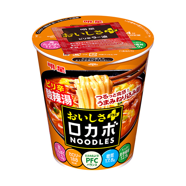 明星罗卡沃NOODLES美味加麻辣酸辣汤包装设计欣赏(图1)