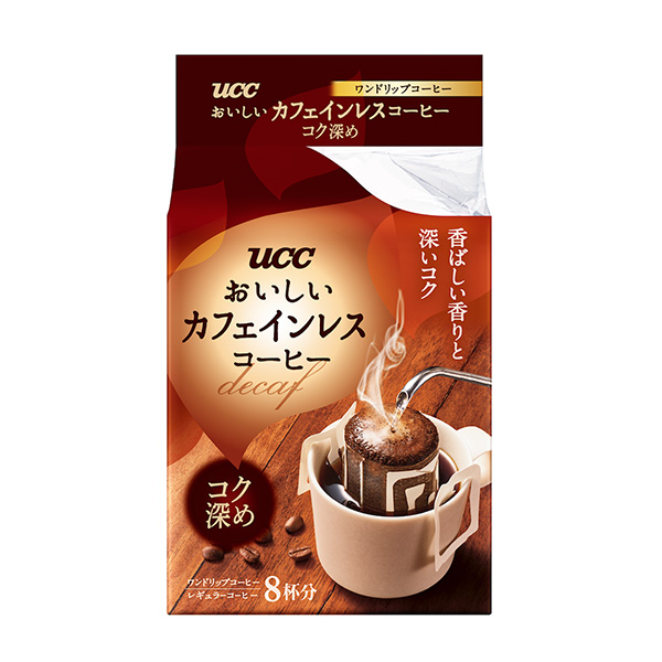  UCC美味的无咖啡因咖啡一滴咖啡醇厚感包装设计欣赏(图1)