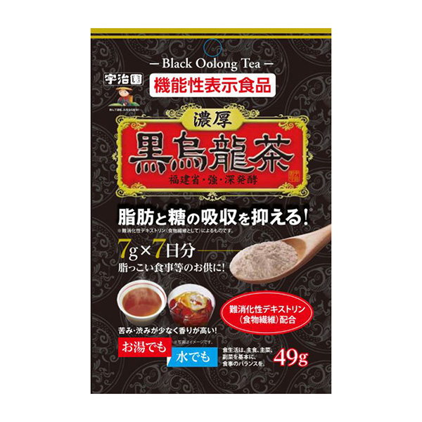 功能性表示食品浓厚黑乌龙茶宇治园健康食品包装设计(图1)