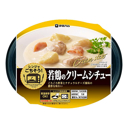 微波炉盛宴嫩鸡奶油炖菜伊藤火腿家常菜类包装设计(图1)