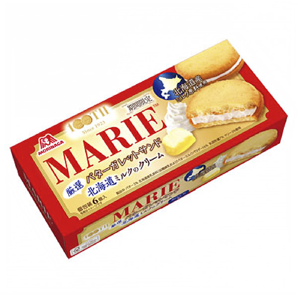 玛丽黄油三明治严选北海道牛奶的奶油包装设计欣赏(图1)