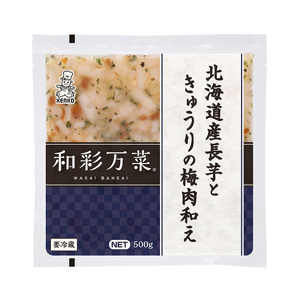 和彩万菜北海道产山药和黄瓜梅肉凉拌包装设计欣赏(图1)
