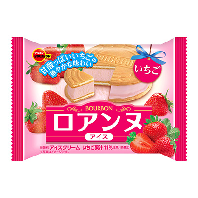 洛安冰淇淋草莓波旁冰淇淋类包装设计(图1)